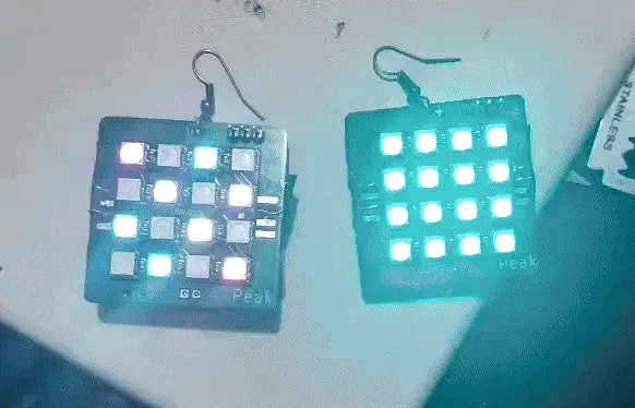 LED earring animation preview one